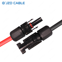 JZD 1/2/3/5/8/10m Solarpanel-Kabel PV-Anschluss kabel 2, 5 mm2 4 mm2 6 mm2 Mit Stecker Schwarz 10 AWG Solar-Verlängerung kabel