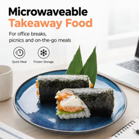 Halal Frozen Japanese Sushi Instant Ready-to-Eat Real Pre Cooked Sushi with Nori for Children Sweet and Spicy Taste