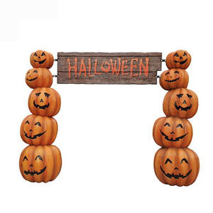Portes et arbres de citrouille Jack-O'-lantern : le festin effrayant des elfes squelettes - Product Image 4