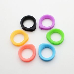 Salon and Pet Grooming Scissors Teardrop Inserts Soft Silicone Finger Rings Corlorfull <b>Silicon</b> Scissor Rings - Product Image 1