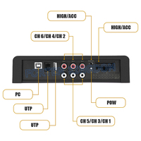 6 canaux classe D voiture intérieur DSP Audio processeur amplificateur véhicule stéréo amplis accessoire