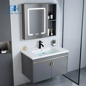 Vendita calda moderna europea lavello singolo francese luci di vanità per il bagno mobile in bagno