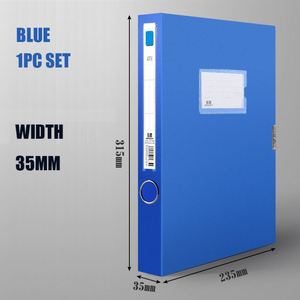 Factory Direct Sale Custom PP Documents Bag Large Capacity A4 FC Paper 35mm 55mm 75mm 100mm Width <b>File</b> <b>Box</b> for Office - Product Image 2