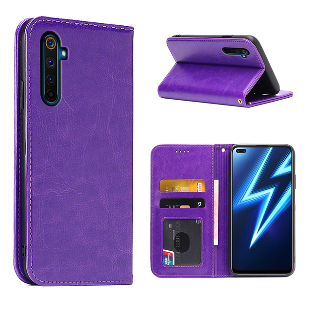 Wholesale Phone Back Cover for OPPO Realme 6 Pro Folio Cell Phone Cover Case