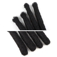 Orient Natural Extensions de vrais cheveux humains faits à la main Afro Kinky Bulk Wick Locs peuvent être blanchis