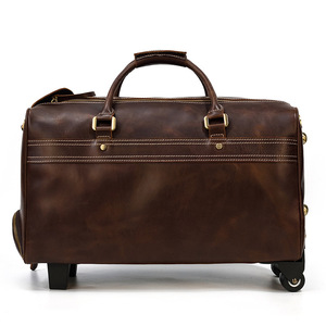 Borsa Trolley personalizzata in vera pelle, - Product Image 3