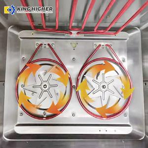 <span class=keywords><strong>Four</strong></span> à convection <span class=keywords><strong>électrique</strong></span> commercial de comptoir pour la cuisson du pain et des pizzas - Acier inoxydable, 4 plateaux - Product Image 3