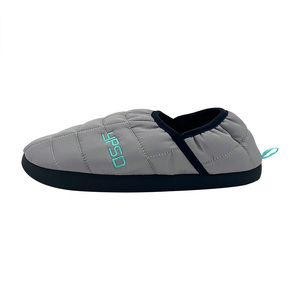 Pantoufles matelassées chaudes en duvet, confortables, antidérapantes, coupe-vent, en tissu nylon, pour le camping, le sommeil, pantoufles d'intérieur chaudes unisexes - Product Image 3