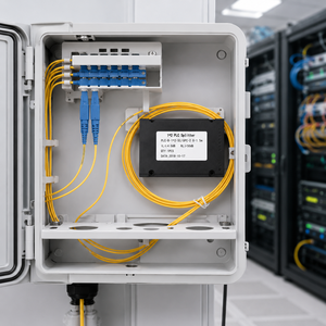 Fournisseur d'usine OEM de haute qualité, boîtier ABS pour répartiteur de câble optique <span class=keywords><strong>Internet</strong></span>, répartiteur de fibre optique PLC 1x2 - Product Image 3