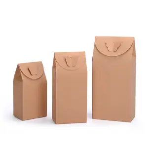 Creative Butterfly Kraft Packaging Box Biodegradable Biscuit Nuts Stand Up Kraft Paper Gift Bags Kraft Paper Tea Box