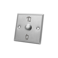 Sistema de control de acceso Interruptor de botón para puerta de patio de casa Puerta de oficina con luz LED Botón de salida de metal de puerta abierta