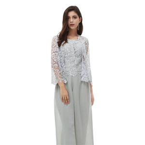 Splendidi tute di <span class=keywords><strong>pantaloni</strong></span> in pizzo Bateau con scollo a maniche lunghe <span class=keywords><strong>abiti</strong></span> <span class=keywords><strong>da</strong></span> madre della sposa 2020 nuovo stile <span class=keywords><strong>taglie</strong></span> <span class=keywords><strong>forti</strong></span> abito <span class=keywords><strong>da</strong></span> sera madre - Product Image 5