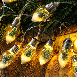 Guirnalda de Luces LED para Árbol de Navidad, Luz Cálida, 10 Luces, Decoración Navideña para Interiores y Exteriores - Product Image 1