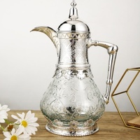 Bouilloire à eau en verre personnalisable en forme de goutte d'eau, grande capacité de 1,6 litre, à température contrôlée, anti-dommages, pour thé, café et eau