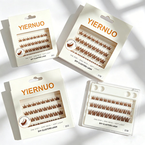 Cils en grappe marron 8-16 mm, extensions de cils individuels pour un volume naturel et un look spectaculaire - Product Image 4