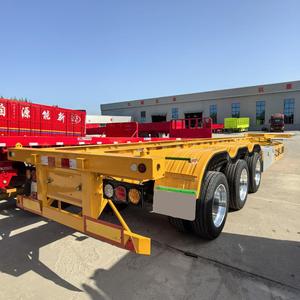 Remolque Esqueleto para Contenedores de 3 Ejes, 40 pies/45 pies, Chasis de Alta Resistencia para Transporte de Contenedores, Venta Directa de Fábrica - Product Image 2