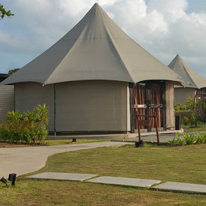 Carpa de Safari con Techo a Dos Aguas Personalizada, Hotel al Aire Libre con Baño para Glamping de Lujo, <span class=keywords><strong>Retiro</strong></span> Vacacional - Product Image 4