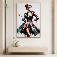 Peinture murale sexy de fille style graffiti, art pop, mode nordique, tableaux imprimés sur toile, cadeau pour décoration murale