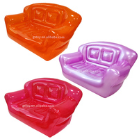 Canapé gonflable Double taille Transparent à deux places, fauteuil d'angle, canapé