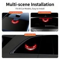 En stock : Feu de freinage automatique LED Solar Demon Eye pour voiture, avec capteur de lumière et de vibration, fixation par ventouse, pour rétrofit et comme feu d'avertissement, vente en gros