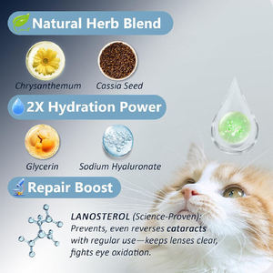 Detergente per Macchie Lacrimali per Animali Domestici con Logo Personalizzato, Trattamento per <span class=keywords><strong>Occhi</strong></span> Secchi e Infestazioni, Gocce Oculari per Cani e Gatti, Medicina Oculare per Animali - Product Image 5