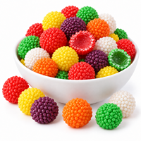 Bonbons gélifiés à la framboise Halal pour enfants, fabrication OEM personnalisée, marque privée, bonbons sucrés en vrac, fournisseur chinois