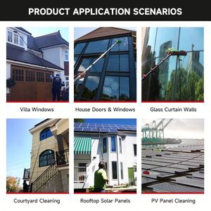 Удлинительная телескопическая штанга из углеродного волокна (T300, T800, M40) высотой 35 футов, легкая и прочная, для мытья окон и солнечных панелей - Product Image 5