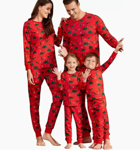 舒适 2 件套男婴大码家庭配套服装节日亲子圣诞睡衣家居服套装 - Product Image 6