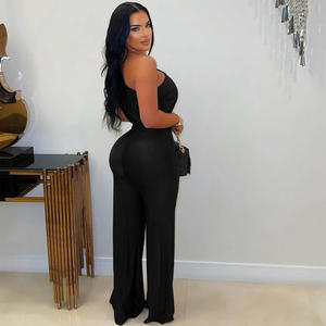 CX7578 Tuta Intera Monospalla Aderente con Gamba Larga per <span class=keywords><strong>Donna</strong></span> in Raso Tinta Unita <span class=keywords><strong>Elegante</strong></span> per Feste 2026 - Product Image 5