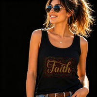 Transfert de strass personnalisé, design chrétien, transfert thermique pour t-shirts