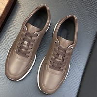 Baskets Homme Rétro en Daim Patchwork, Tige Mixte, à Lacets, Chaussures de Sport Décontractées, Légères et Épaisses, Style Italien, Luxe Original