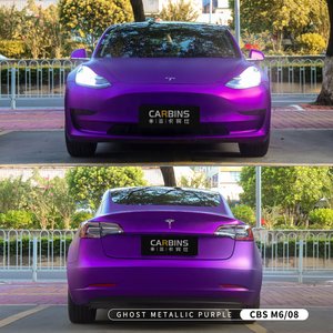 Carbins Guangzhou fabbrica all'ingrosso fantasma metallico viola vinile Car Wrap vinile decorazione carrozzeria pellicola vinilica 1.52*18M - Product Image 6