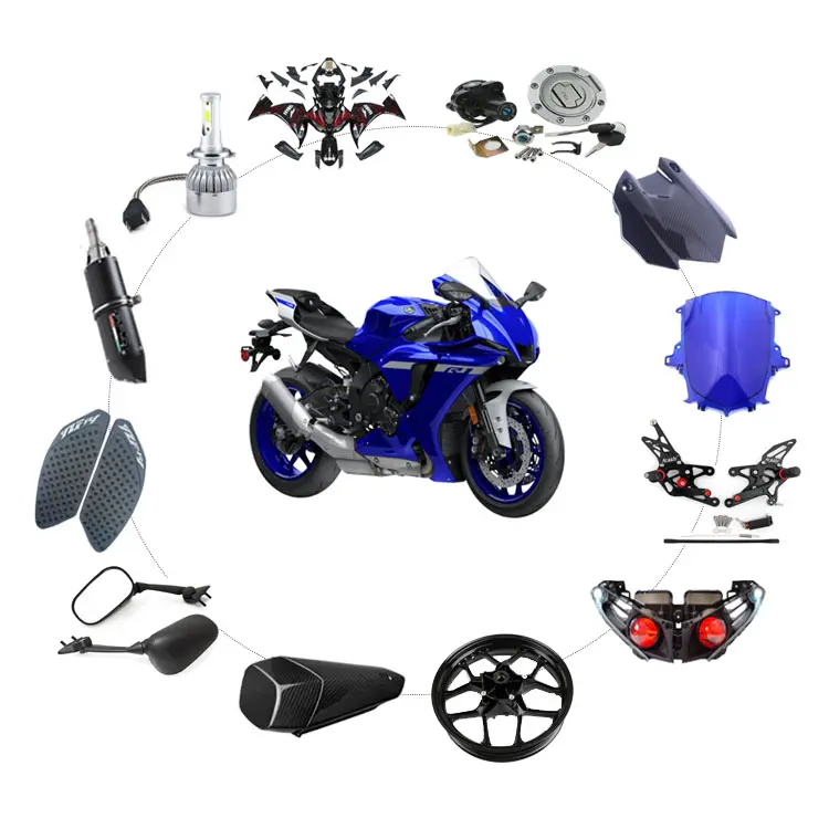 Repuestos Motos Motorrad zubehör Teile für Motorräder Yamaha Yzf R1 250cc Aerox 155 Mt15 125cc Aerox 155 R1 R6 Ttr