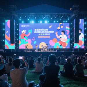 500x500mm Location Extérieur Géant Scène Fond Led Mur Vidéo P2.6 P2.9 P3.91 P4.81 Cadre Léger En Fiber De Carbone - Product Image 3