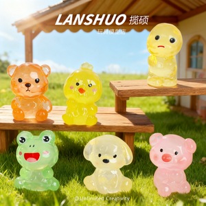 ของตกแต่งสัตว์เรซิ่น Lanshuo ดีไซน์การ์ตูนน่ารัก สำหรับตกแต่งบ้าน ชุดงานฝีมือ DIY แพ็คแบบคละ - Product Image 2