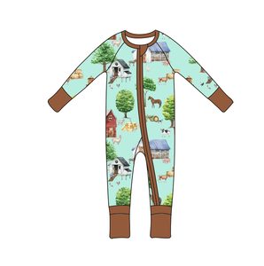 Maßgefertigte Cartoon-Muster Baby Bambus-Pyjamas Großhandel Komfortable und Weiche Bambus-Baby-Pyjamas Großhandel Neugeborenen-Baby-Strampler - Product Image 4