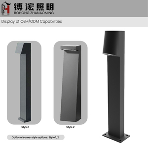 Hot Bán Bãi Cỏ Ánh Sáng Nhôm Không Thấm Nước Cơ Thể 220V AC Cung Cấp Điện Cảm Biến Chuyển Động Hiện Đại Bollard LED Đèn Sân Vườn Cho Sân - Product Image 5