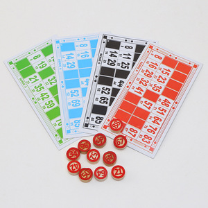 Antiguo juego de ajedrez digital de madera soviética <span class=keywords><strong>Bingo</strong></span> Carbeno Lotto para adultos y niños - Product Image 3