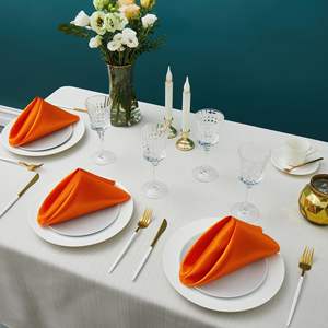 Serviettes de St. Patrick en satin de trèfle de fournisseur d'assurance commerciale, vert irlandais pour la décoration de fête de pub et de festival - Product Image 3