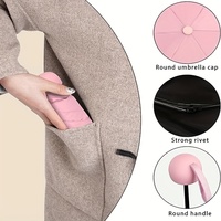 Mini parapluie personnalisé avec logo, coupe-vent, pliable, compact, de poche, pour la pluie et le soleil, idéal pour les voyages, les affaires, les cadeaux promotionnels, vente en gros, fournisseur chinois