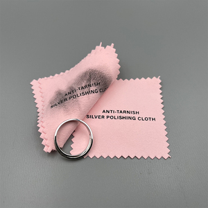 맞춤형 커스텀 로고 극세사 스웨이드 시계 다이아몬드 주얼리 금은 광택 세척 클리너 융 - Product Image 3