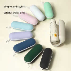 Mini Ombrello Portatile Manuale con Protezione UV UPF50+ per Sole e Pioggia, Doppio Uso, per Donne - Product Image 1