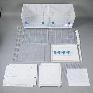 Profesyonel tedarikçi katlanabilir istiflenebilir güvercin papağan kanarya Lovebird için üreme kafesi Metal tel kuş kafesi - Product Image 5