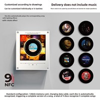 Veilleuse magnétique pour réfrigérateur à induction NFC, chant automatique, design de carte personnalisable, ornements créatifs