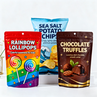 Sacs d'emballage refermables personnalisés imprimés et recyclables pour aliments, tailles 3,5g-28g, en PET Mylar