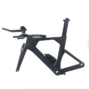 NEW Arrival In stock Headset 1-1/8" to 1-1/2" V brake time trial tt bike frame carbon fiber triathlon bike frame