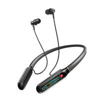 Casque intra-auriculaire de sport personnalisé 50 heures d'autonomie JL Réduction du bruit Casque AI HiFi stéréo lourd à affichage numérique sans fil