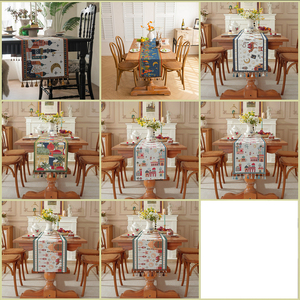 Mantel <span class=keywords><strong>de</strong></span> Jacquard Estampado para Ramadán Kareem EID Mubarak 2026, Diseño <span class=keywords><strong>de</strong></span> Luna, Estrella <span class=keywords><strong>y</strong></span> Castillo, 35*180cm, <span class=keywords><strong>Camino</strong></span> <span class=keywords><strong>de</strong></span> <span class=keywords><strong>Mesa</strong></span> Personalizable con Diseño Festivo - Product Image 6