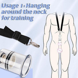 Kit Estensore e Pompa per Pene, Dispositivo di Trazione Regolabile per Allenamento, Giocattoli Sessuali per Adulti, Dispositivo di Ingrandimento Maschile a Doppio Uso - Product Image 5