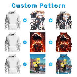 Set Felpa con Cappuccio Stile Barocco Stampato in Sublimazione Completa, Completo <span class=keywords><strong>Moda</strong></span> Streetwear Dorato da <span class=keywords><strong>Uomo</strong></span>, Top Casual, Set Pullover da <span class=keywords><strong>Uomo</strong></span> - Product Image 4